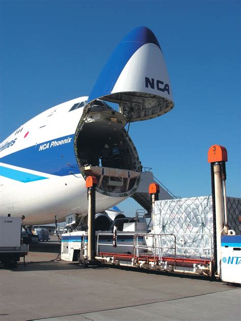 Nippon Cargo Airlines Boeing 747 Freighter Nose Loading Air Cargo