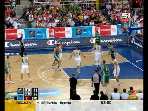 Eurobasket Slovenija Litva September Part Youtube