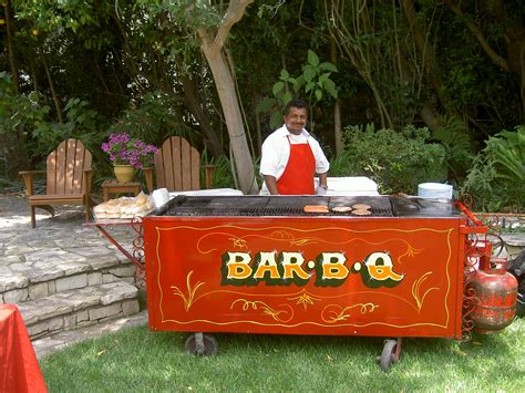 Bbq Cart At A 4th Of July Party Best Food Bbq Taco Cart Catering