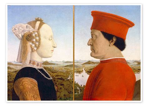 Stampa Doppio Ritratto Dei Duchi Di Urbino Di Piero Della Francesca