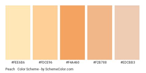 This name may also be substituted for peachy. like the color apricot, the color peach is paler than most actual peach fruits and seems to have been formulated (like the color apricot). Peach & Sand Color Scheme » Brown » SchemeColor.com
