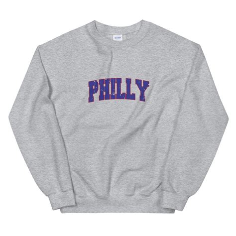 Philly Unisex Sweatshirt Philadelphia Pennsylvania Varsity Etsy