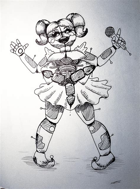 she's scoopin :O [art by me] : fivenightsatfreddys