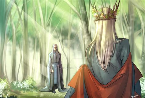 The Meeting Of Celeborn And Thranduil By M Azuma On Deviantart
