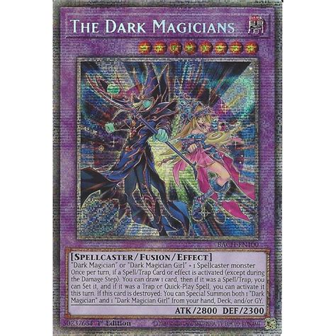 Yu Gi Oh Trading Card Game Bach En100 The Dark Magicians 1st Edition