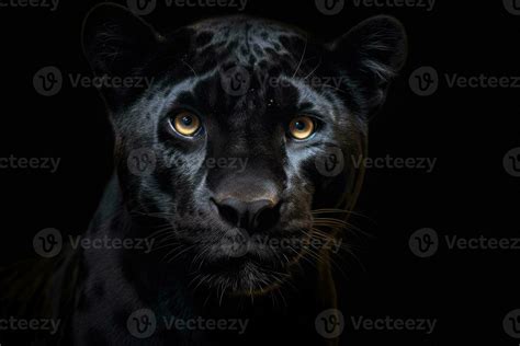 Front View Of Panther On Dark Background Generative Ai 26769407 Stock