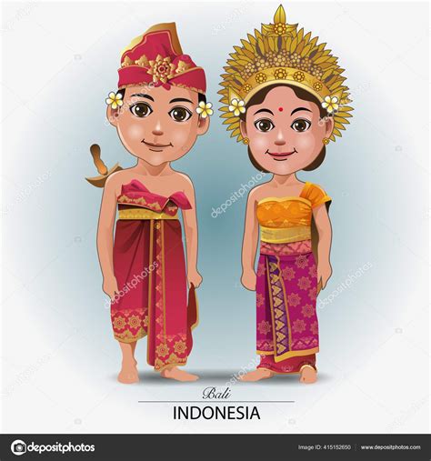 Pakaian Adat Bali Adat Sunda Animasi Javanese Kebaya Pernikahan