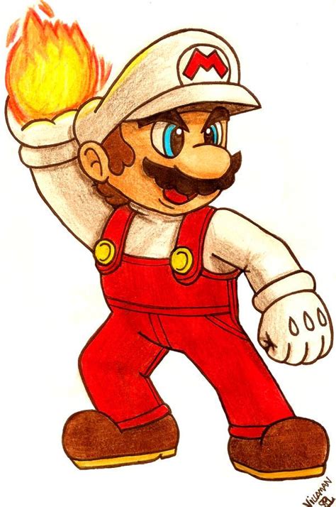 Fire Mario By Villaman89 On Deviantart Mario Fan Art Mario Super