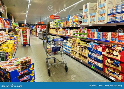 Interior of an ALDI Supermarket Editorial Stock Image - Image of aldi