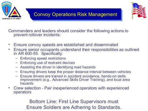 Example Convoy Operations Risk Assessment