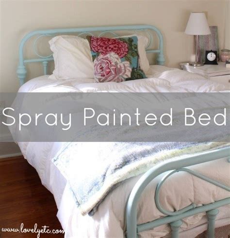 You can find the whole bedroom makeover —. A sweet blue bed - Lovely Etc.