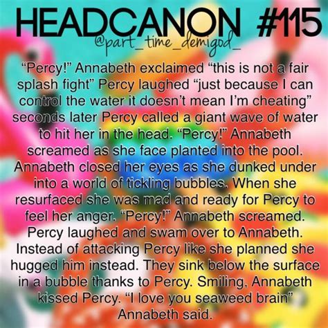 Percabeth Headcanons Percy Jackson Funny Percy Jackson Head Canon Percy Jackson Annabeth Chase