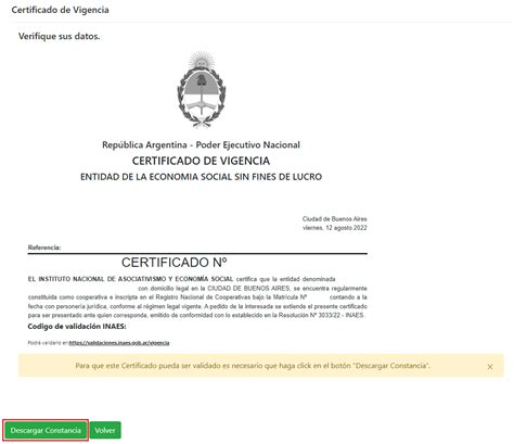 ¡ahora Es Más Fácil Tramitar El Certificado De Vigencia Argentinagobar