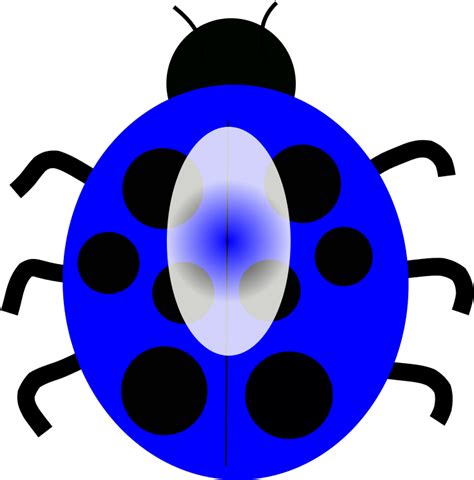 Dark Blue Ladybug Svg Clip Arts Ladybug Clipart Png Download Full