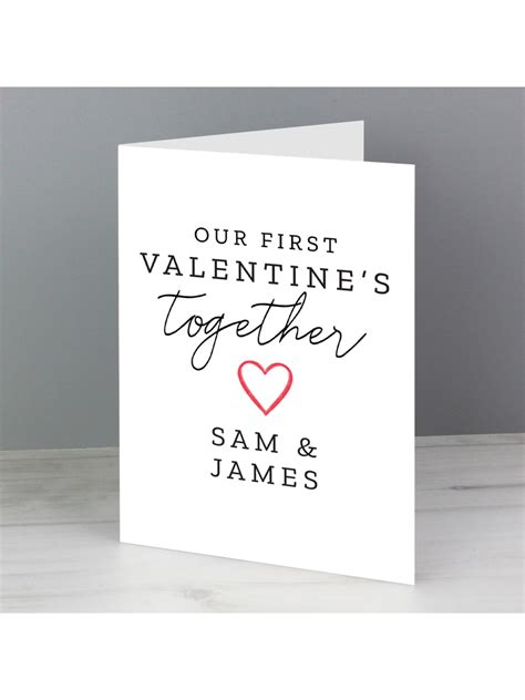 personalised our 1st valentine s day card novelties parties direct ltd