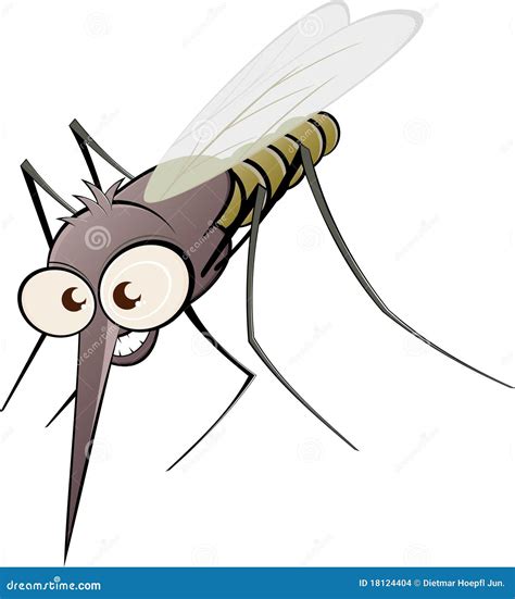 Angry Cartoon Mosquito Stock Vector Illustration Of Evil 18124404