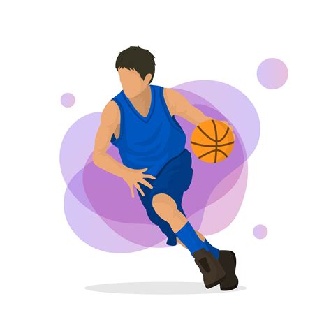 Basketball Players Vector Illustration Clip Art Sport