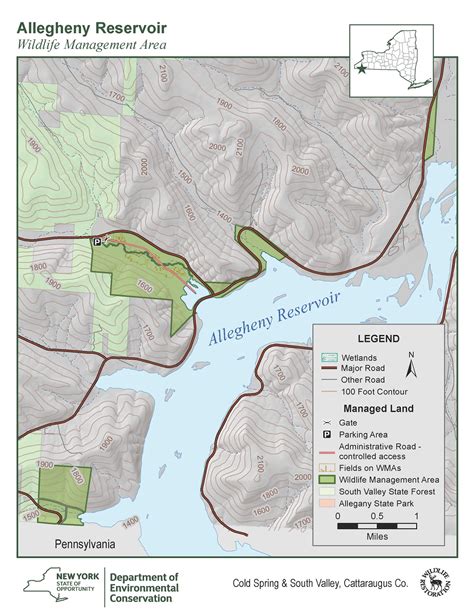 Allegheny Reservoir Wma Map Nys Dept Of Environmental Conservation
