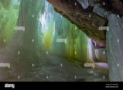 Eben Ice Caves In The Upper Peninsula Of Michigan Stock Photo Alamy