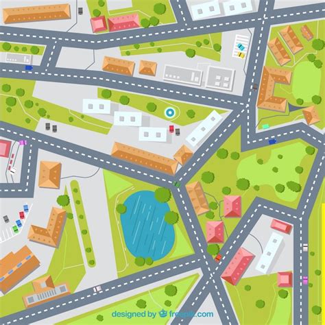Street Map Illustration Background Vector Free Download