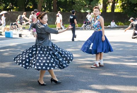 Japanese Dancing In Yoyogi Park Japan Editorial Stock Image Image Of