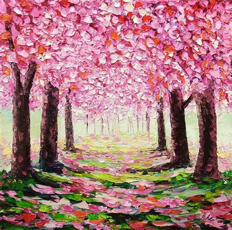 Still No Sign Of Spring Blossoms Art Tree Painting Cherry Blossom Painting