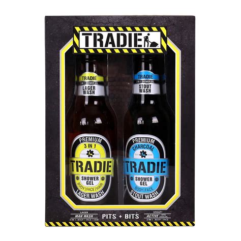 Tradie Beer Bottle Body Wash 2 Pack Millers Mitre 10