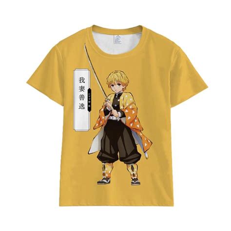 Kimetsu No Yaiba T Shirt Zenitsu Agatsuma Official Merchandise Demon