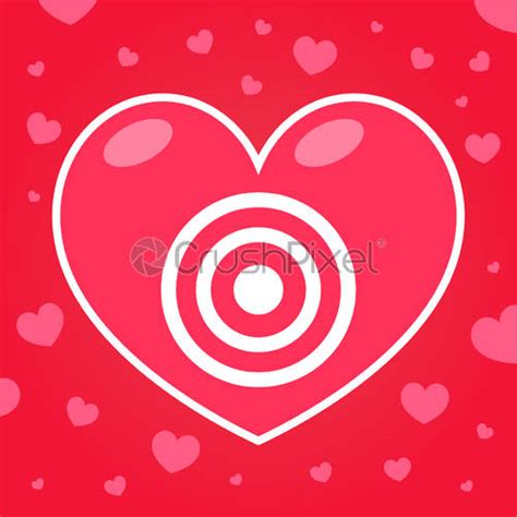 Female Mark Heart Icon Vector Outline Illustration Stock Vector Crushpixel