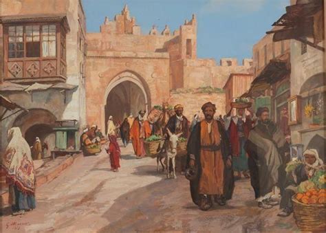 The Old City Of Jerusalm Painting Georg Macco Oil Paintings