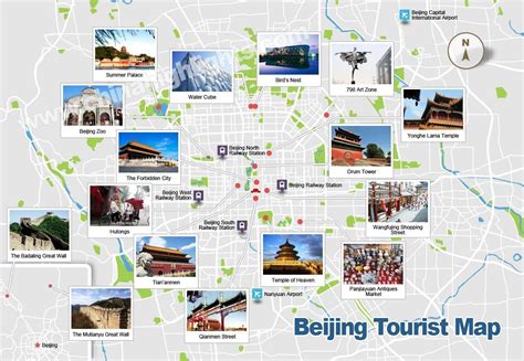 Beijing Map Map Of Beijings Tourist Attractions And Subway