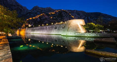 Kotor Walls And Fortress At Night Travel And Destinations