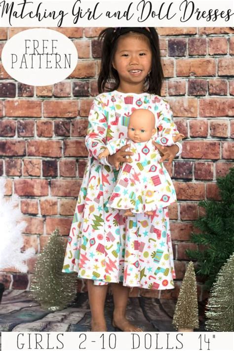 Tutorial And Pattern Matching Dresses For A Little Girl And Her Doll