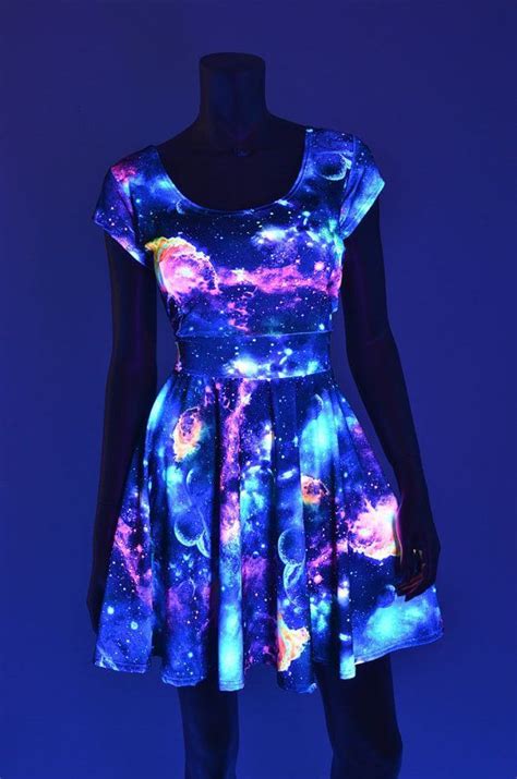 Glow In The Dark Galaxy Dress For Teen Girls Glow In The Dark Outfit