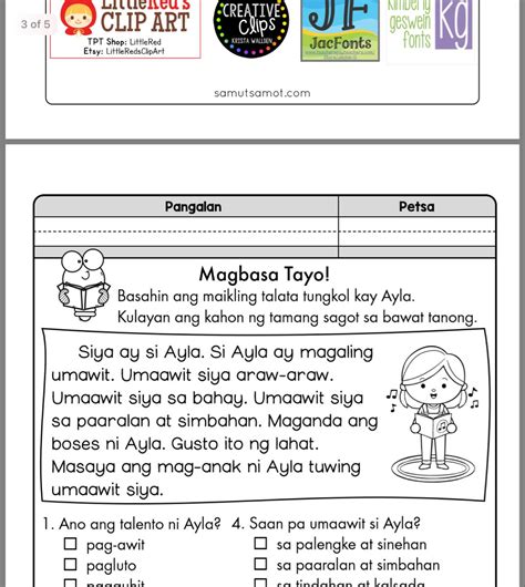 Reading Tagalog For Grade 1 Austins Store