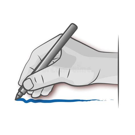 Hand Zeichnet Mit Einem Stift Vektor Abbildung Illustration Von