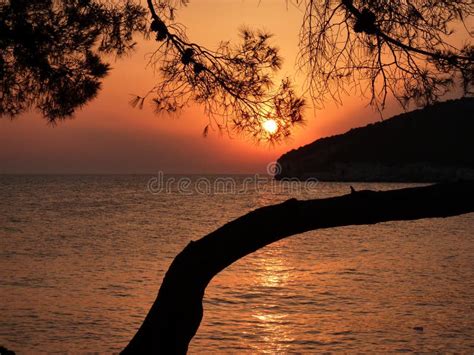 Beautiful Sunset In Croatia Pula Stock Image Image Of Landscape