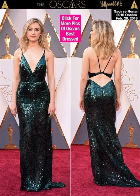 Saoirse Ronans Oscars Dress Dazzles In Sexy Backless Gown Best