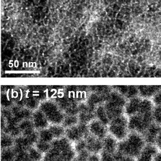 Bright Field Plan View TEM Images Of The Pr Fe B Thin Films With