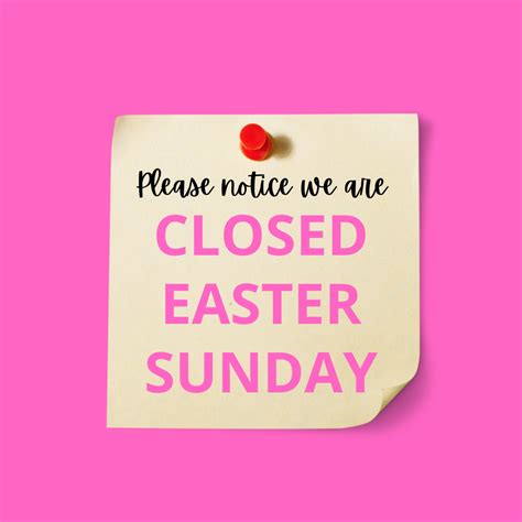 Closed Easter Note For Website Raos Bakery