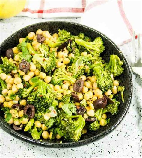 Lemony Roasted Broccoli Chickpea Salad Apples For Cj