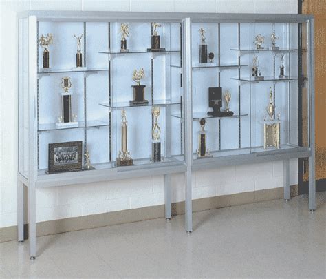 Trophy Wall Display Case Aluminum Framed Challenger Cabinet Wall