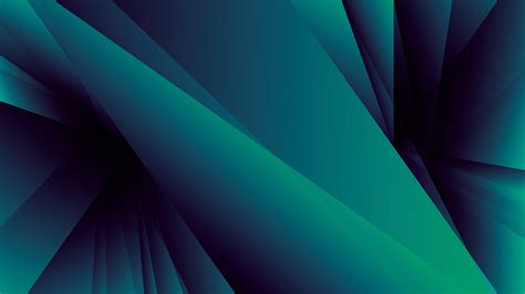 Green Blue Digital Art Geometry Shapes 4k Hd Abstract Wallpapers Hd