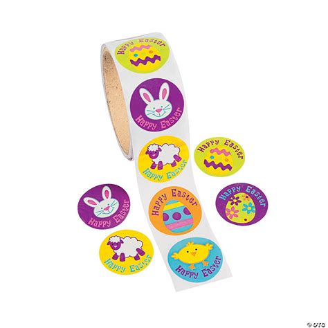 Iconic Easter Sticker Roll 100 Pc