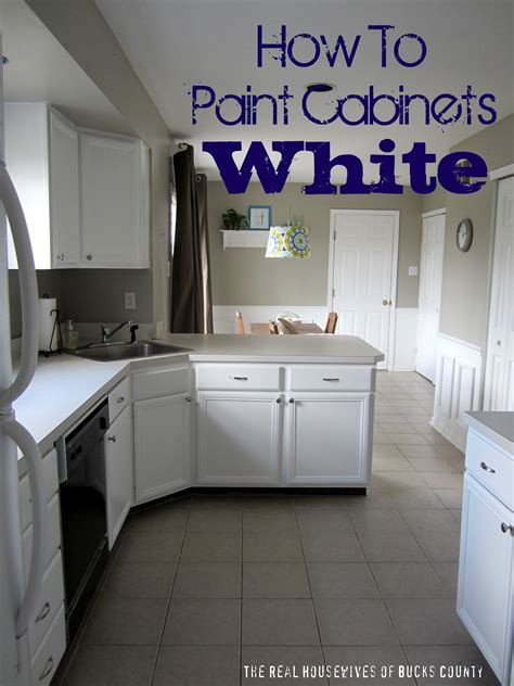 How To Paint Cabinets White