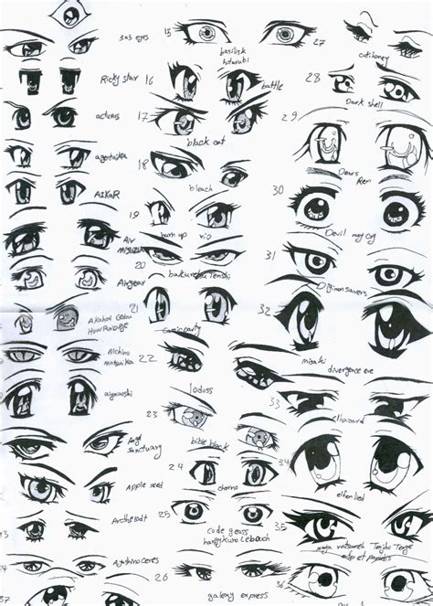 How To Draw Anime Eyes Looking Down