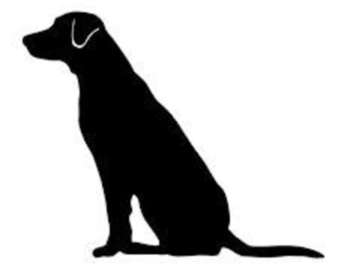 Silhouette Of Dog Sitting At Getdrawings Free Download