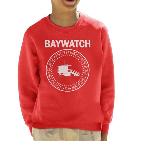 Baywatch Ramones Logo Movie Character Names Kids Sweatshirt Micalshop