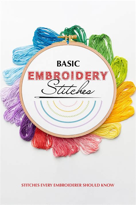 basic embroidery stitches stitches every embroiderer should know guide to hand embroidery