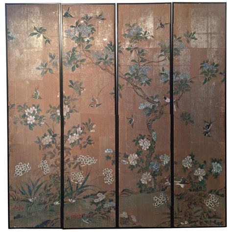 Four Framed Vintage Gracie Chinoiserie Wallpaper Panels At 1stdibs